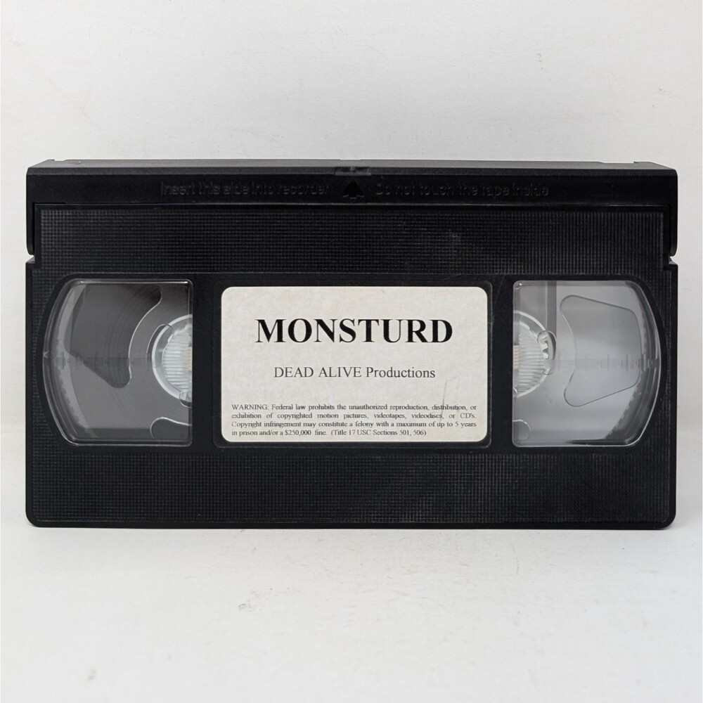 Monsturd VHS 2003 Dead Alive Productions 4321 Films Horror Movie Blockbuster